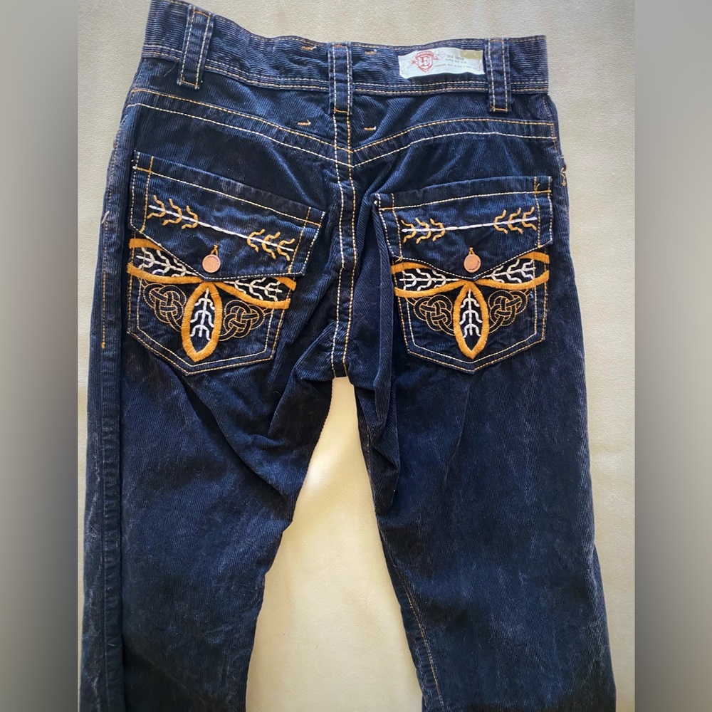 Navy Brushed Jean Boot Cut Sz 30 Division E Mens